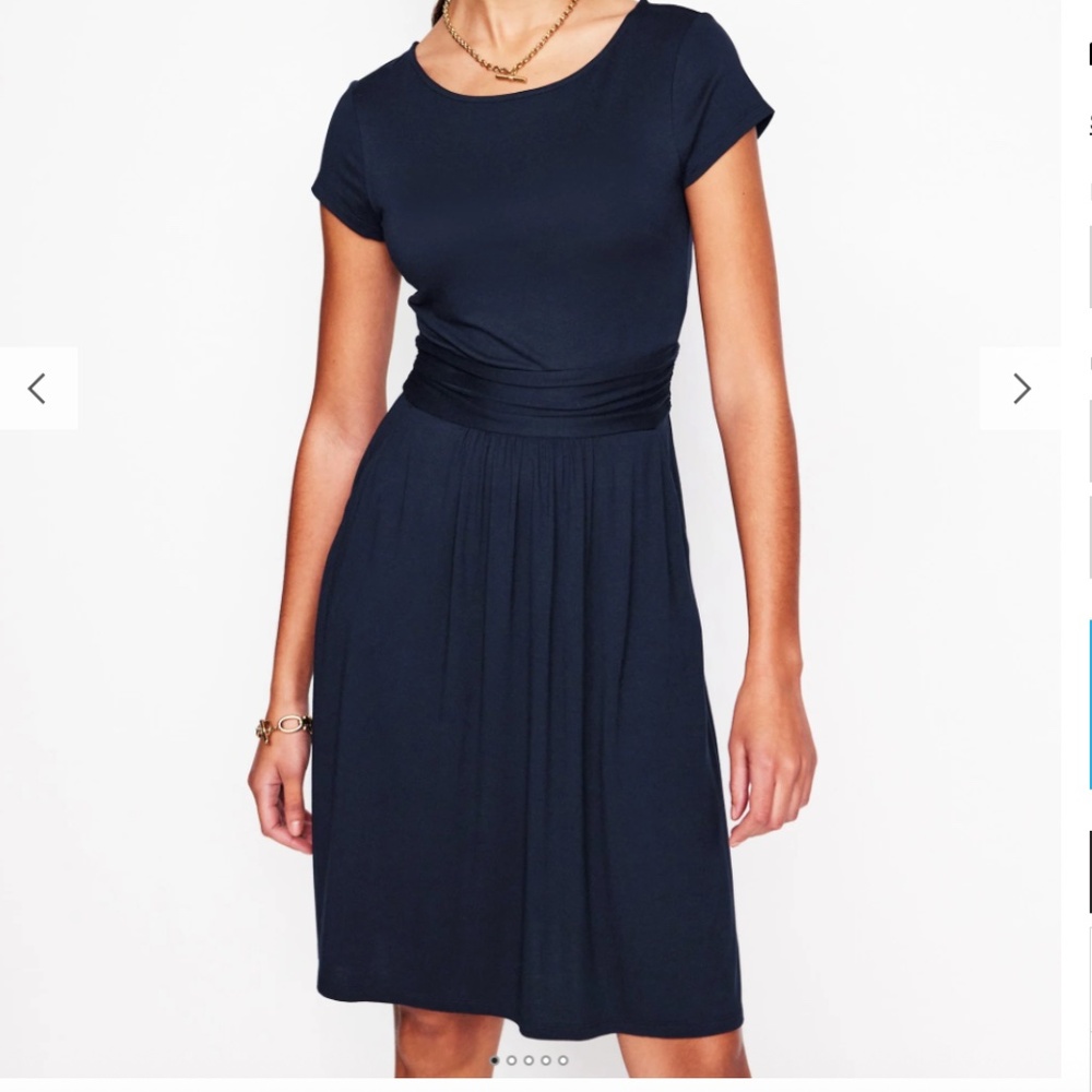 Boden Amelie Jersey Dress, navy